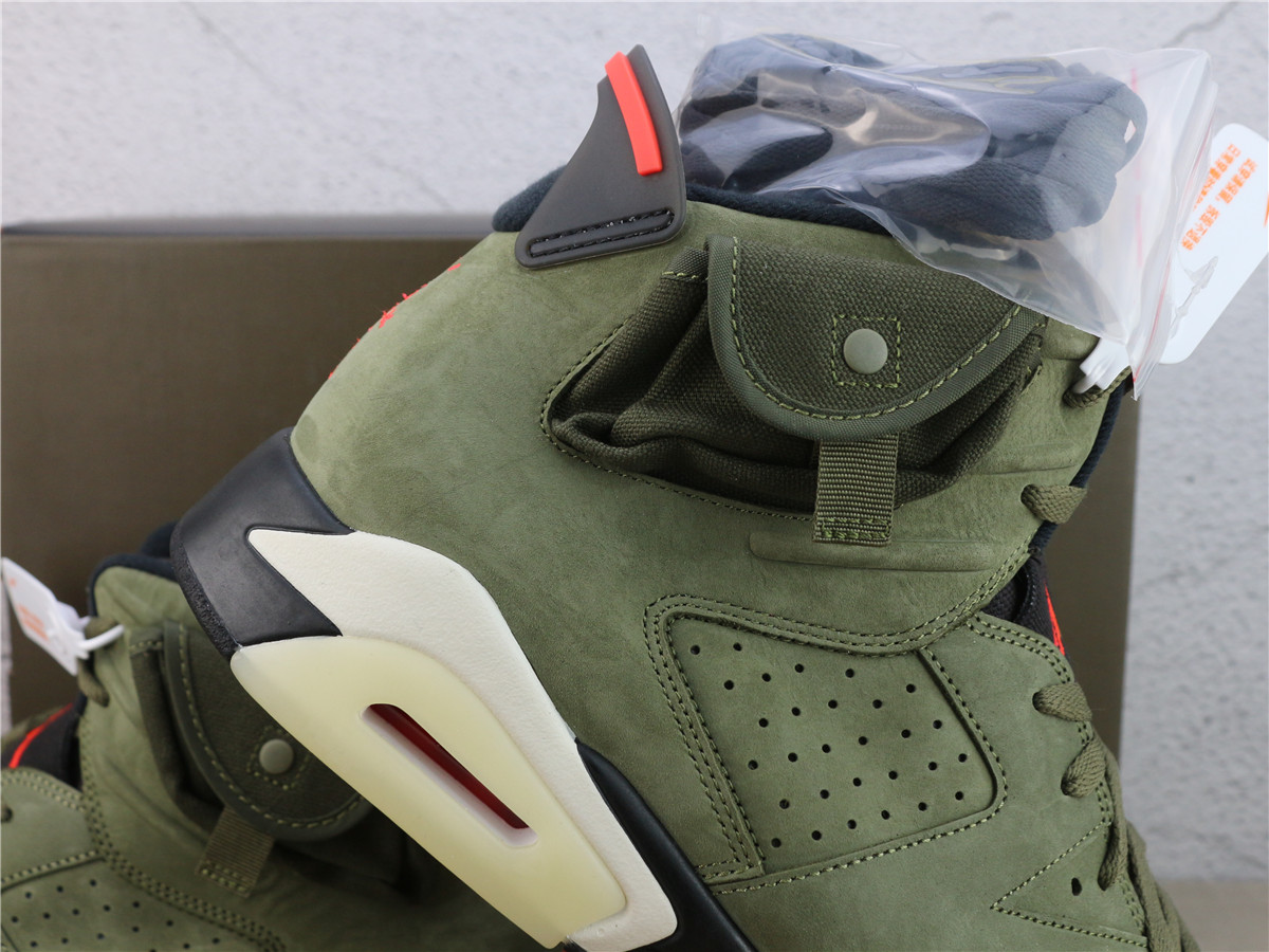 Travis Scott x Air Jordan 6 Medium Olive CN1084-200